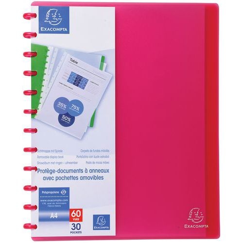 Lot de 4 Protège-doc. à ann. et poch. détach. 60 vues A4 rge transp. - Image 2