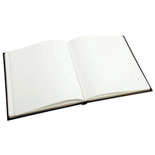 Lot de 2 livres d'or + titre 100 pages blanches 27x22cm vertical noir - Image 4