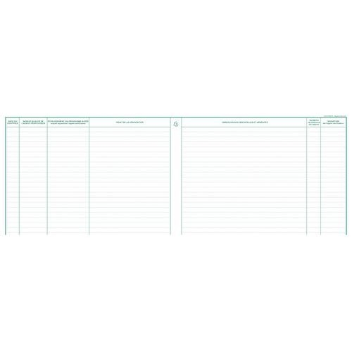 Lot de 5 Registre des contrôles de santé et de sécurité au travail - 20 pages - Image 2