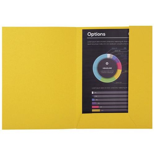 Lot de 5 paquets de 50 chem. 2 rabats ROCK''S 210 24x32cm col. assort. - Image 3