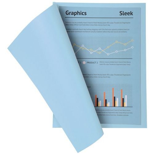 Lot de 5 paquets 100 chemisess SUPER 210 - 24x32cm - bleu clair - Image 4
