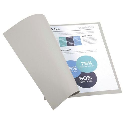 Lot de 5 paquets de 100 chemisess Forever 170 100% recyclé 24x32cm gris - Image 4