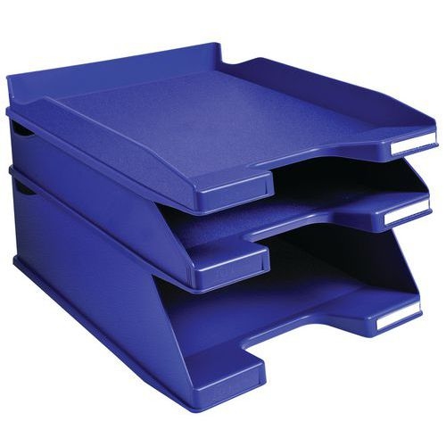 Lot de 4 Corbeille à courrier COMBO MAXI 2 encoches bleu nuit - Image 3