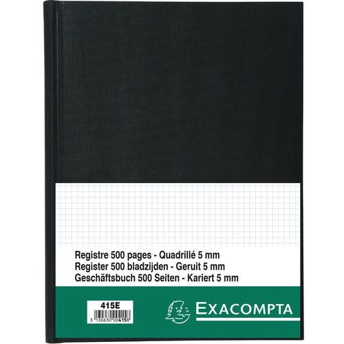 Registre 29,7x21cm 5x5 folioté 500 pages - Image 3