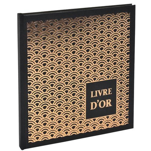 Lot de 2 livres d'or 140 pages 21x19cm PALMYRE Visuels assort - Image 4