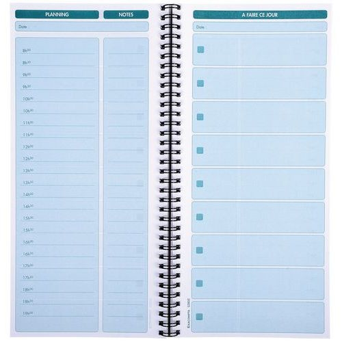 Lot de 5 Carnet spiralé 29,7x14cm - à faire ce jour - 125 feuilles - Image 4