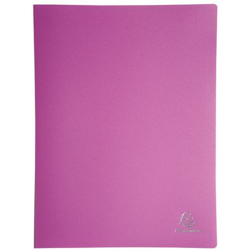Lot de 10 Protège-doc. PP opaq. poch. cristal 100 vues A4 col. assort - Image 3
