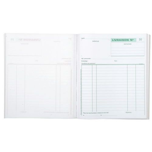 Lot de 10 Manifold Livraisons 21x18cm 50 feuillets dupli autocopiant - Image 5