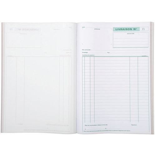 Lot de 5 Manifold Livraisons 29,7x21cm 50 feuillets tripli autocop. - Image 4