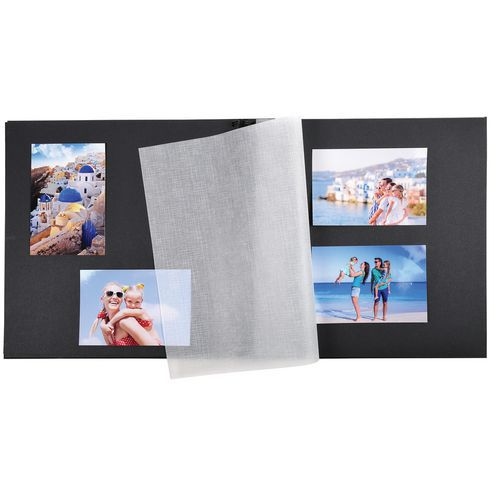 Album photos à spirales 60 pages noires passion 32x32cm noir - Image 2