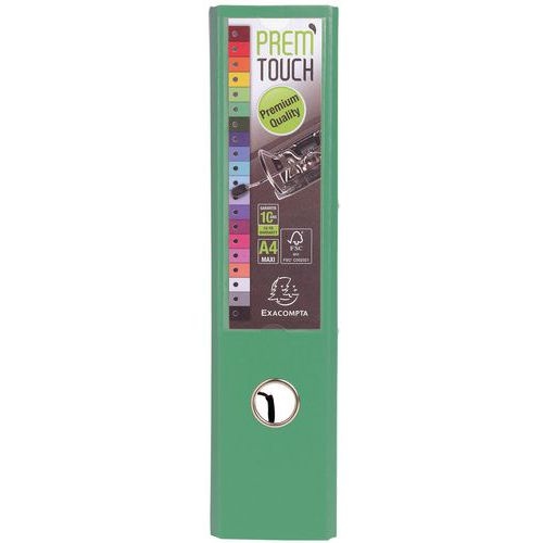 Lot de 10 Classeur à levier Prem'Touch - Dos 80mm - A4 maxi Vert - Image 4