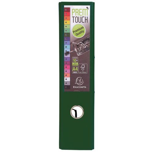 Lot de 10 Classeur à levier Prem'Touch - Dos 80mm - A4 maxi Vert foncé - Image 4