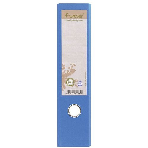 Lot de 10 Classeur rembordé papier Dos 80mm Forever - A4 maxi - Bleu - Image 4