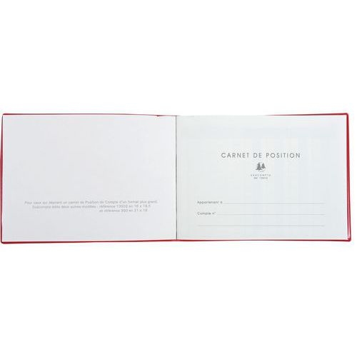 Lot de 5 Carnet de position de compte 11x15cm 48 pages - Image 4