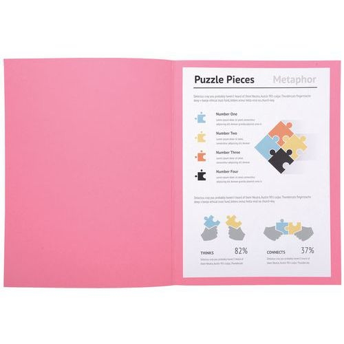 Lot de 5 paquets 100 chemisess SUPER 210 - 24x32cm - rose - Image 2