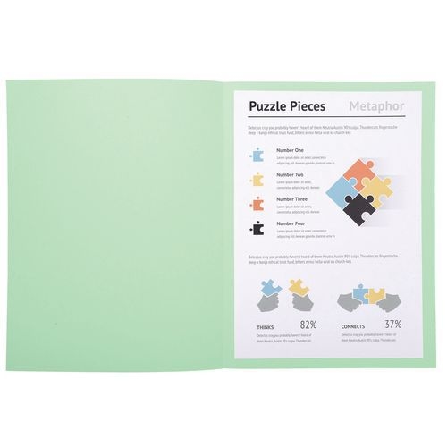 Lot de 5 paquets 100 chemisess SUPER 210 - 24x32cm - vert clair - Image 3