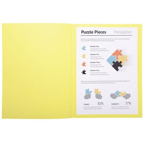 Lot de 5 paquets 100 chemisess SUPER 210 - 24x32cm - canari - Image 2