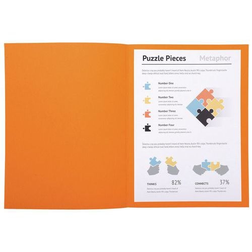 Lot de 5 paquets 100 chemisess SUPER 210 - 24x32cm - orange - Image 5