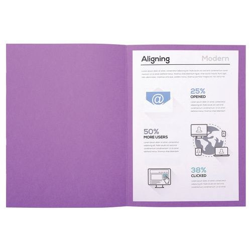 Lot de 5 paq. 100 chem. Forever 170 100% recyclé 24x32cm col. assort. - Image 2