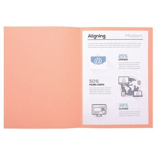 Lot de 5 paquets de 100 chemisess Forever 170 100% recyclé 24x32cm rose - Image 4
