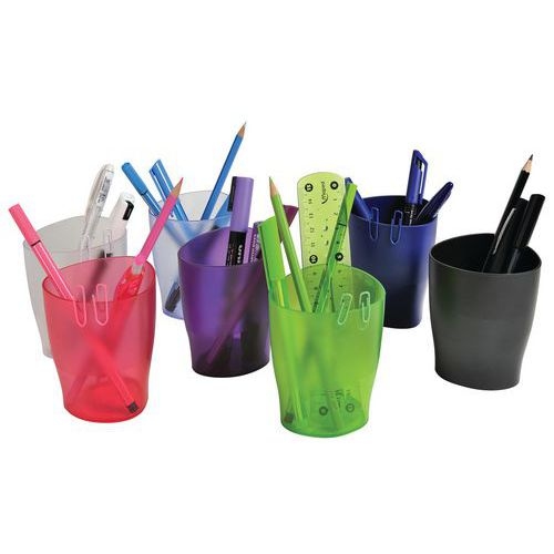 Lot de 10 Pot à crayons Ecopen Office cristal - Image 5