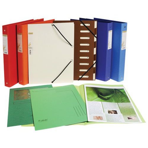 Lot de 4 paquets de 100 chemisess à fenêtre FOREVER - 22x31 cm - Rouge - Image 3