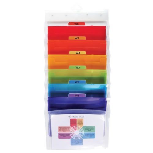 Lot de 4 Trieur mural 6 compartiments Crystal - A4 - Image 4