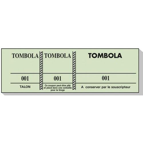 Lot de 100 Bloc tombola 100 feuillets numérotés de 3 volets - Image 4