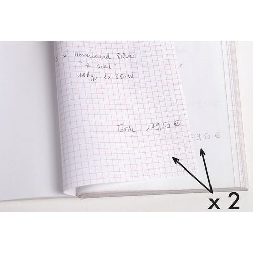 Lot de 5 Manifold Factures 29,7x21cm 50 feuillets dupli autocopiants - Image 3