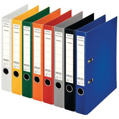Lot de 10 Classeur à levier Esselte Chromos, 50 mm, A4, Blanc - Image principale