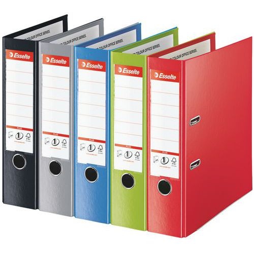 Lot de 10 Classeur à levier, 80 mm, A4+, polypropylène Assortis - Image principale