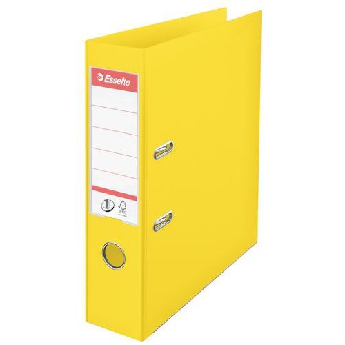 Lot de 10 Classeur à levier, 75 mm, A4, polypropylène VIVIDA jaune - Image principale
