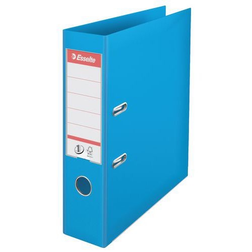 Lot de 10 Classeur à levier, 75 mm, A4, polypropylène Bleu clair - Image principale