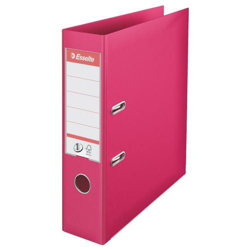 Lot de 10 Classeur à levier Esselte N°1 Power, 75 mm, A4, Fuchsia - Image principale