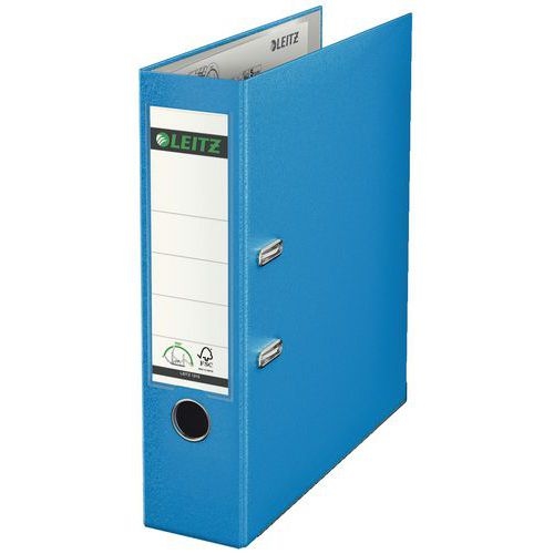 Lot de 20 Classeur à levier Leitz 180°, PP, 80 mm Bleu clair - Image principale