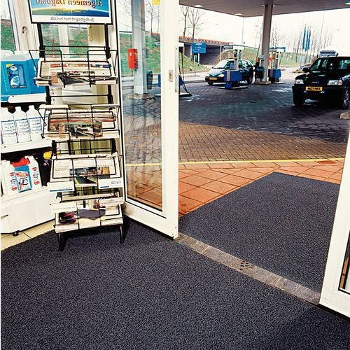 Tapis bouclé PVC usage intensif 600 cm - En rouleau - Anthracite - Image 2