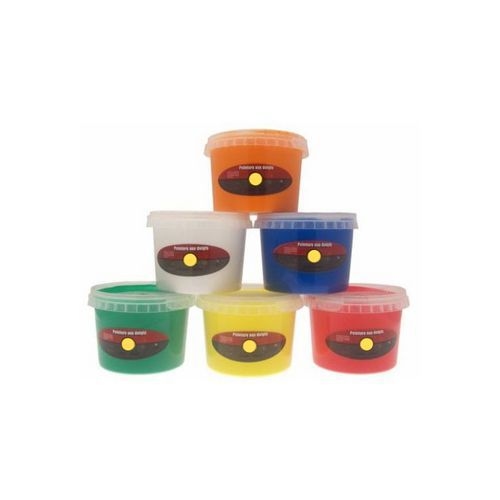 Assortiment de 6 pots 500 ml peinture aux doigts sélection pichon - Image principale