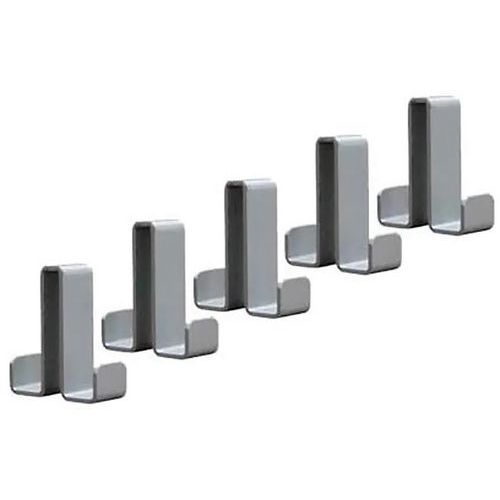 Lot 5 jeu patères Montana - Nbr patère : 5 - Argent - Image principale