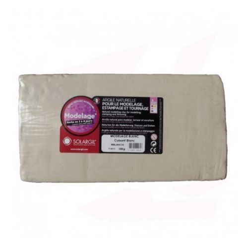 Pain 10 kg argile couleur - blanc - Image principale