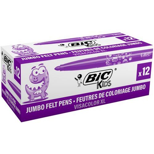Feutre grosse pointe Visacolor Bic (Boîte de 12) - violet - Image principale