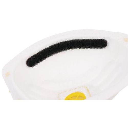 10 Demi-masques respiratoires coque à usage unique FFP1 Avec soupape - Image 9