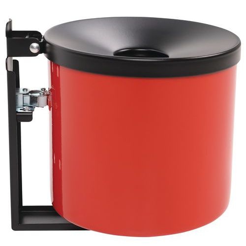 Cendrier mural Manutan - 1.5L - Rouge - Image 2