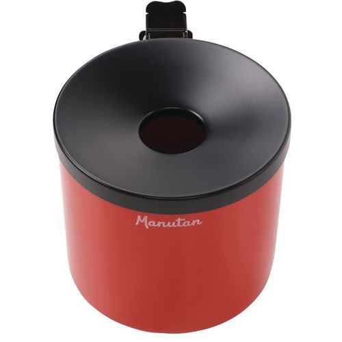 Cendrier mural Manutan - 1.5L - Rouge - Image 6