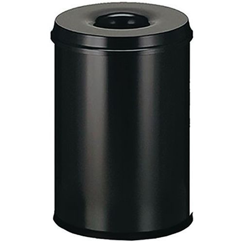 Poubelle antifeu Manutan - 20 L à 110 L - Noir ou Gris - Manutan Expert - Image 2