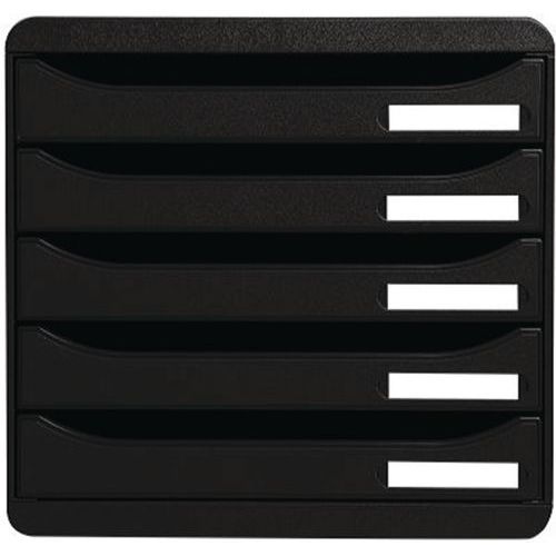 Module de classement Big Box Plus noir 5 Tiroirs - Exacompta - Image 2