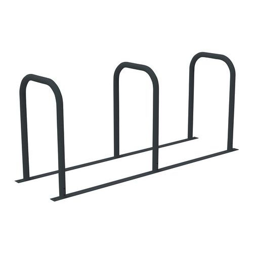Borne vélos en U reliée 3U peinte gris anthracite - Image principale