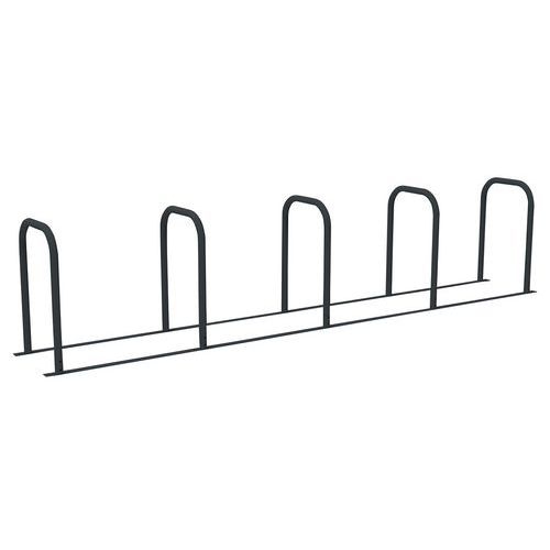 Borne vélos en U reliée 5U peinte gris anthracite - Image principale