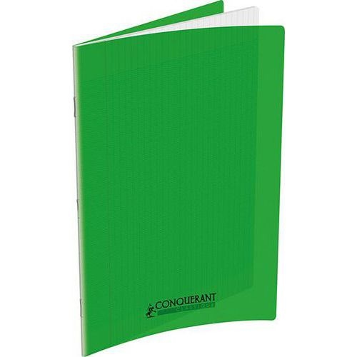 Cahier polypropylène 90g 60 pages seyes 17x22 cm  -  vert - Image principale