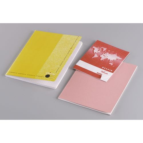 Cahier étudiant piqûre 70g 24x32 cm 5x5 192 pages - Image principale