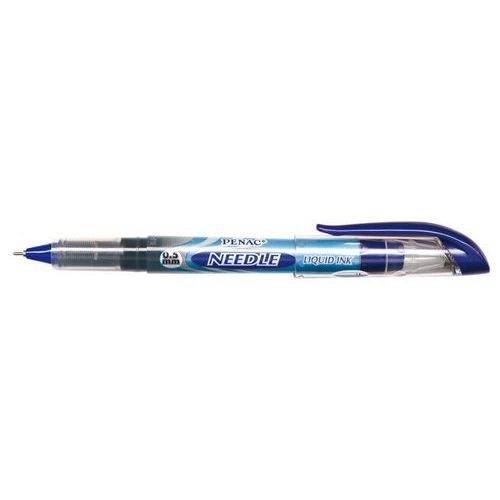 Stylo encre gel liquide pointe aiguille 0.5 mm Penac  - bleu - Image principale